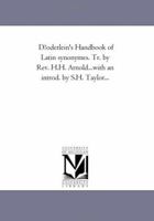 Döderlein's Hand-book of Latin Synonymes 0548631808 Book Cover