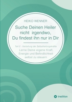 Suche Deinen Heiler nicht irgendwo, Du findest ihn nur in Dir: Lerne Deine eigene Kraft, Energie und Befindlichkeit selbst zu steuern - Teil 2: Vertiefung der Selbstheilungskräfte (German Edition) 3384372476 Book Cover