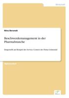Beschwerdemanagement in Der Pharmabranche 383863733X Book Cover