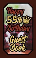 Happy 55th Birthday Guest Book: 55 Boardgames Celebration Message Logbook for Visitors Family and Friends to Write in Comments & Best Wishes Gift Log (Birth Day Guestbook) 1092749772 Book Cover
