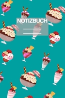 Notizbuch A5 Muster Eisbecher Eis Ice Cream: - 111 Seiten - EXTRA Kalender 2020 - Einzigartig - Kariert - Karo - Raster - Geschenk - Geschenkidee 1710256249 Book Cover