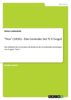 Nos (1836) - Das Groteske Bei N. V. Gogol 3638840077 Book Cover