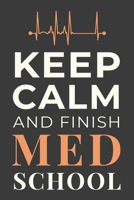 Keep Calm and Finish Med School: Funny Medical Student Journal Lined Notebook Gift 1700159399 Book Cover