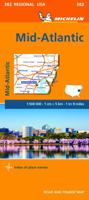 Michelin USA: Mid-Atlantic, Allegheny Highlands Map 582 206717522X Book Cover