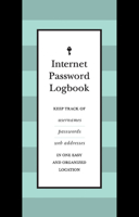 Internet Password Logbook (Black Leatherette): Keep track of usernames, passwords, web addresses in one easy and organized location 1631065645 Book Cover