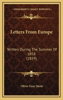 Letters from Europe Written During the Summer of 1858 1104140942 Book Cover