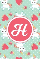 H: Monogrammed 2020 Weekly Planner For Women And Teen Girls - Cute Unicorn Hearts, January 2020 - December 2020 (6"x9") 170205375X Book Cover