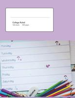 The Days Of The Week Composition Book: Composition book,200 pages,100 sheets,wide ruled Line paper,7.44 x 9.69 with a matte finish 1723449954 Book Cover