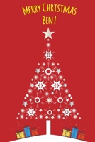Exceptional Christmas red journal diary: a Notebook journal for Ben - blank lined 120 pages, 6x9 1674322720 Book Cover
