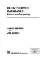 Client/Server Databases: Enterprise Computing B0030KJGOI Book Cover