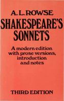 Shakespeare's Sonnets 0333363876 Book Cover