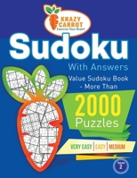 Sudoku With Answers: Value Book - More Than 2000 Puzzles - Very Easy, Easy and Medium - Volume 2 B091HJ4YJ6 Book Cover