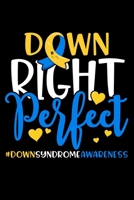 Down Right Perfect #DownSyndromeAwareness: Down Syndrome Awareness Journal, Diary, Notebook or Gift 1692125362 Book Cover