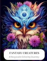 Fantasy Creatures: A Grayscale Coloring Journey B0CFZFTRX2 Book Cover