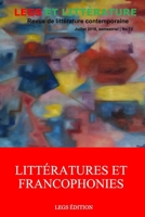 Littératures et Francophonies: Revue Legs et Littérature No 12 9997086384 Book Cover