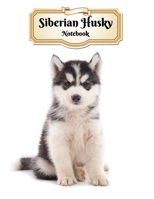 Siberian Husky Notebook: Puppy - Composition Book 150 pages 8.5 x 11 in. - 5x5mm Graph Paper - Writing Notebook - Grid Paper - Soft Cover - Drawing 1695314271 Book Cover