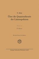 Uber Die Quantentheorie Der Linienspektren 3663198685 Book Cover