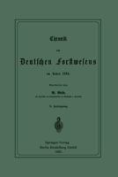 Chronik Des Deutschen Forstwesens Im Jahre 1884 3662389444 Book Cover