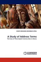 A Study of Address Terms 383838797X Book Cover