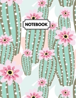 Notebook: Cactus & Roses Daily Journal, Ruled White Paper, Blank Lined Note Book To Write In 171023072X Book Cover