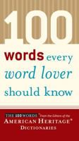 100 Words Every Word Lover Should Know 0618551468 Book Cover