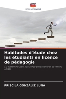 Habitudes d'étude chez les étudiants en licence de pédagogie (French Edition) 6630064143 Book Cover