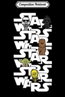 Composition Notebook: Logo Darth Vader Yoda Kawaii Characters Journal/Notebook Blank Lined Ruled 6x9 100 Pages 1706442408 Book Cover