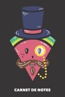 Carnet de Notes: Melon de gentilhomme A5 petits carreaux - 120 pages pour les gens � la mode (noir) 1688034811 Book Cover