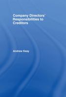 Company Directors' Responsibilities to Creditors 1845680081 Book Cover