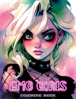 Emo Girls: Coloring Book B0C91KG1BS Book Cover