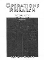 Operations Research: Deterministic Optimization Models 0130565172 Book Cover