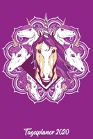 Tagesplaner 2020: Kalender DIN A5 2020 1 Tag = 1 Seite mit gro�em Tagesplaner und gro�artiger �bersicht. Monats�bersicht, Erinnerung und Notizen in diesem Kalenderbuch. Einhorn Mandala Einhorn fans 1677666005 Book Cover