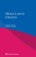 Media Law in Croatia 9403507810 Book Cover