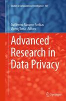 Advanced Research in Data Privacy 3319098845 Book Cover