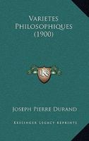 Varietes Philosophiques (1900) 1160267774 Book Cover