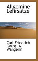 Allgemine Lehrs�tze 3743343010 Book Cover