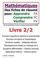 Mathématiques terminale s vers mpsi (livre 2/2) 2322044032 Book Cover