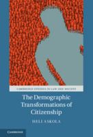 The Demographic Transformations of Citizenship 1316506177 Book Cover