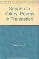 Sappho to Valéry: Poems in Translation 0813506697 Book Cover