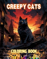 Creepy cats Coloring Book Fascinating and Creative Scenes of Terrifying Cats for Teens and Adults: Incredible Collection of Unique Killer Cats to Boost Creativity B0CSM72DSZ Book Cover