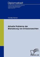 Aktuelle Probleme Der Bilanzierung Von Emissionsrechten 3836651882 Book Cover