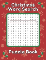 Christmas Word Search Puzzle Book: Brain Sharper Game For Adults and Kids Page Large Size B08MGR72G2 Book Cover