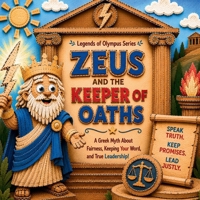 Zeus and the Keeper of Oaths: A Greek Myth About Fairness, Keeping Your Word, and True Leadership (Legends of Olympus Series) B0HG794SQC Book Cover