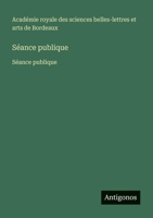 Séance publique: Séance publique (French Edition) 3563734550 Book Cover
