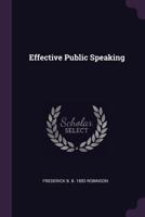 Effective Public Speaking 1164629034 Book Cover