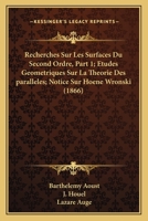 Recherches Sur Les Surfaces Du Second Ordre Partie 1 2013760604 Book Cover