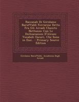 Baccanali Di Girolamo Baruffaldi Ferrarese Detto Fra Gli Arcadi Cluento Nettunio: Con Le Dichiarazioni D'Alcuni Vocaboli Oscuri, Che Sono in Essi.. - 1287360998 Book Cover