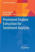 Prominent Feature Extraction for Sentiment Analysis 3319253417 Book Cover