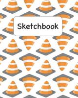 Sketchbook: Orange Cones Sketchbook for Kids and Adults of All Ages 1078093121 Book Cover