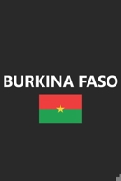 Burkina Faso: Flag Country Notebook Journal Lined Wide Ruled Paper Stylish Diary Vacation Travel Planner 6x9 Inches 120 Pages Gift 1673815235 Book Cover